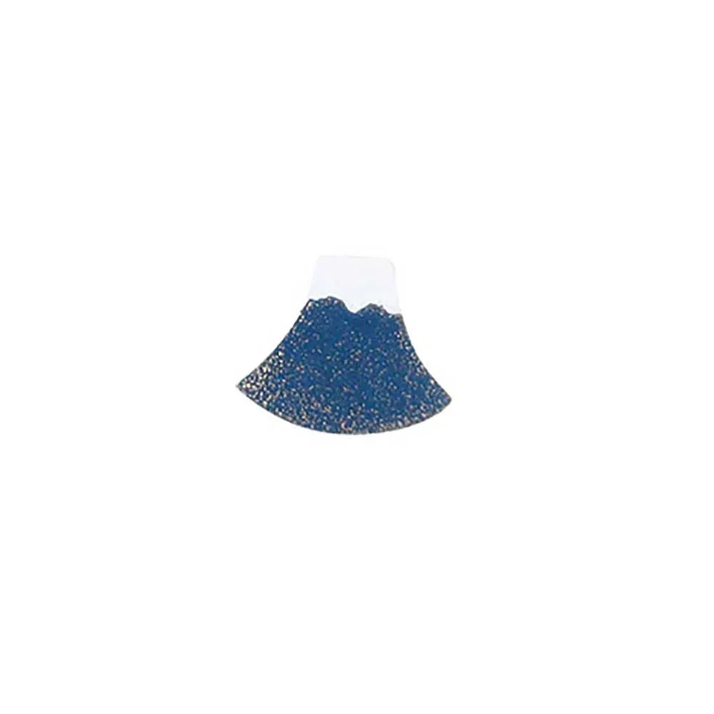 Maki-e Urushi Lacquer Pendant Necklace - White South Sea Pearl Shell / Mt. Fuji / Blue -, Traditional Japanese Urushi Lacquer Jewelry