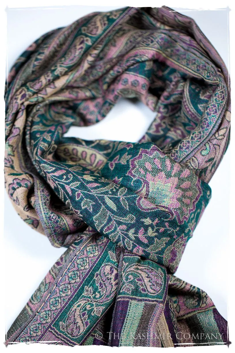 María Antonietta Paisley Reversible Kashmir Wool Scarf