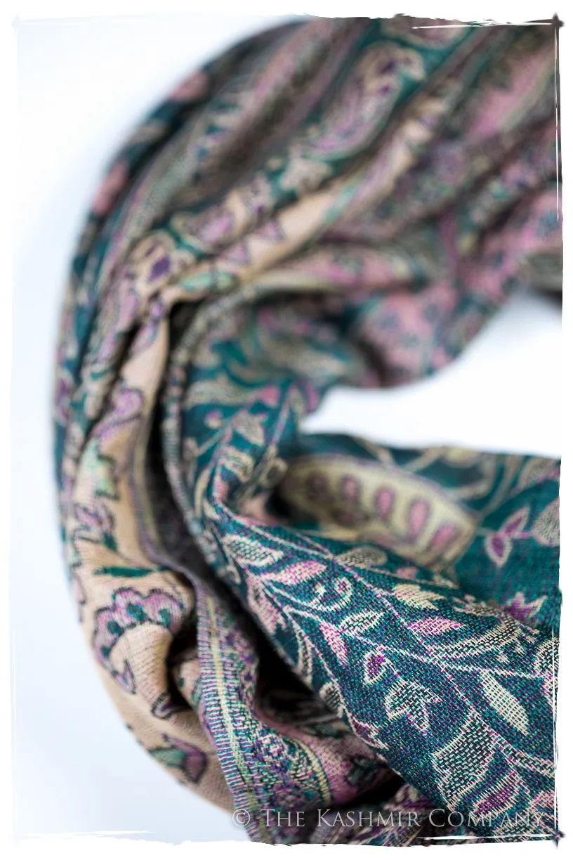 María Antonietta Paisley Reversible Kashmir Wool Scarf