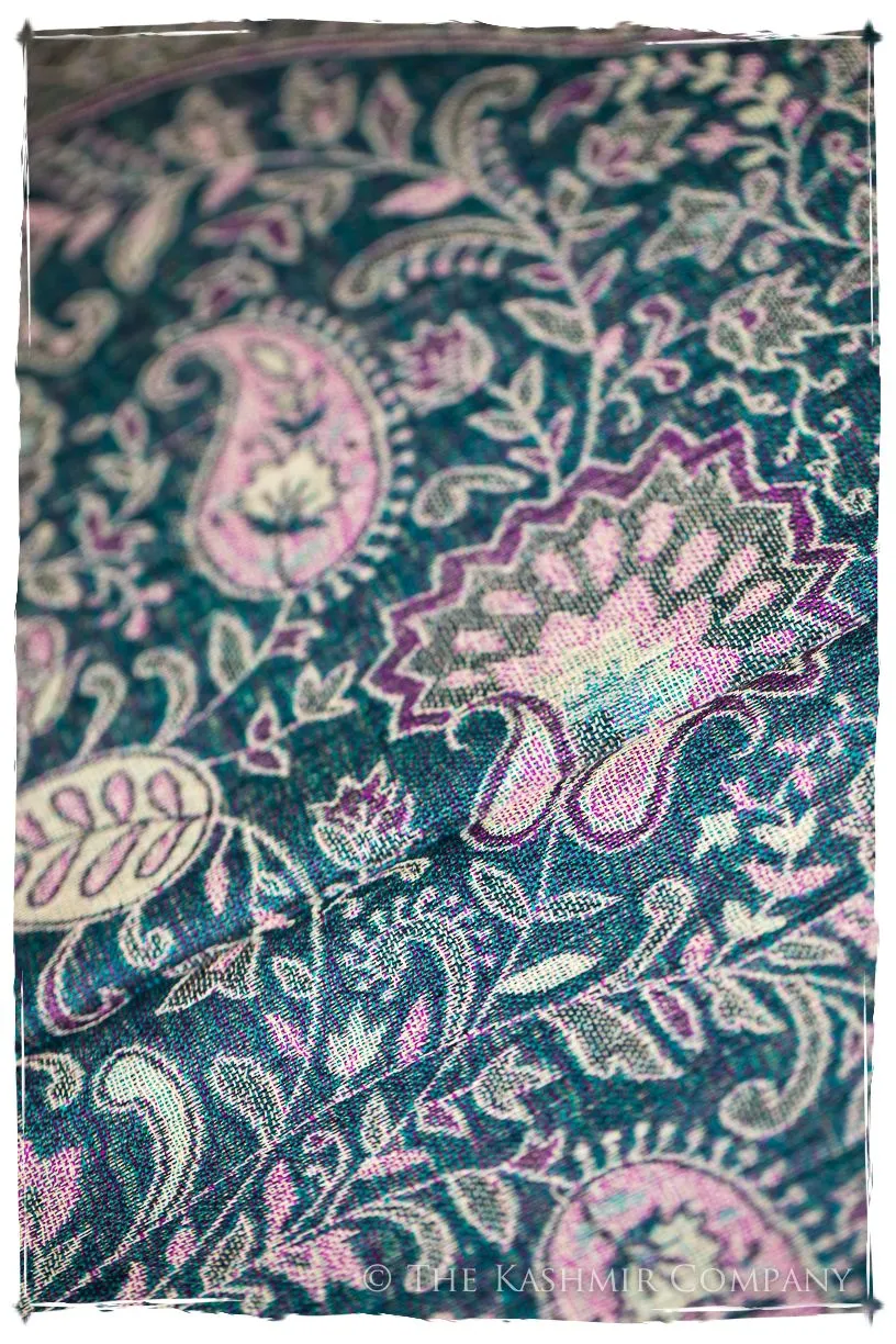 María Antonietta Paisley Reversible Kashmir Wool Scarf