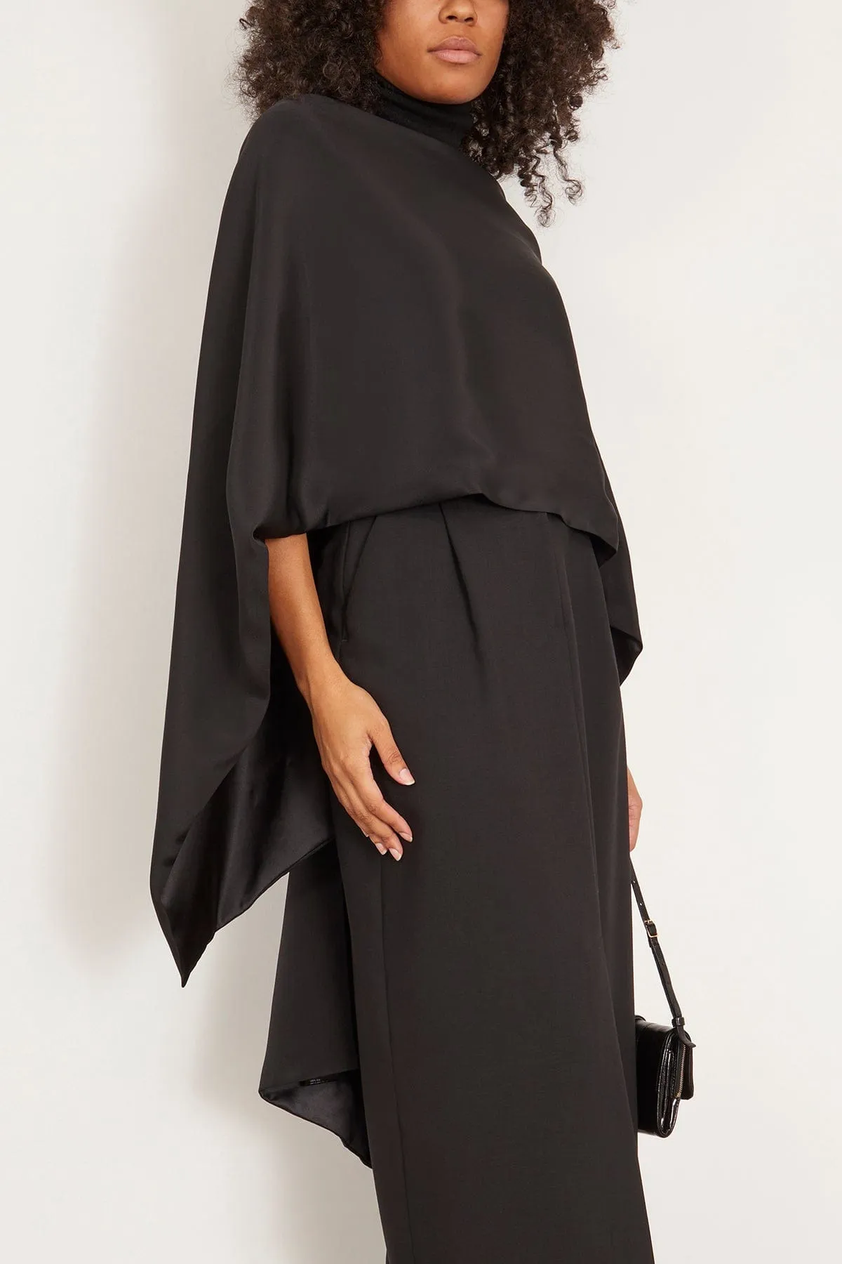 Masha Double Scarf in Black