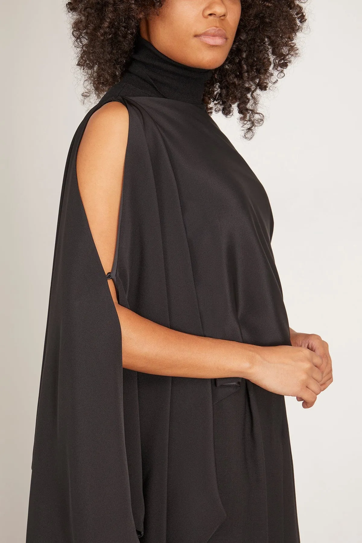 Masha Double Scarf in Black