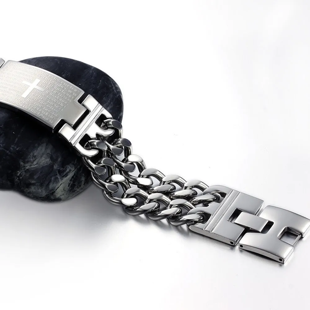 Men's Fashion Big Cross Bracelet