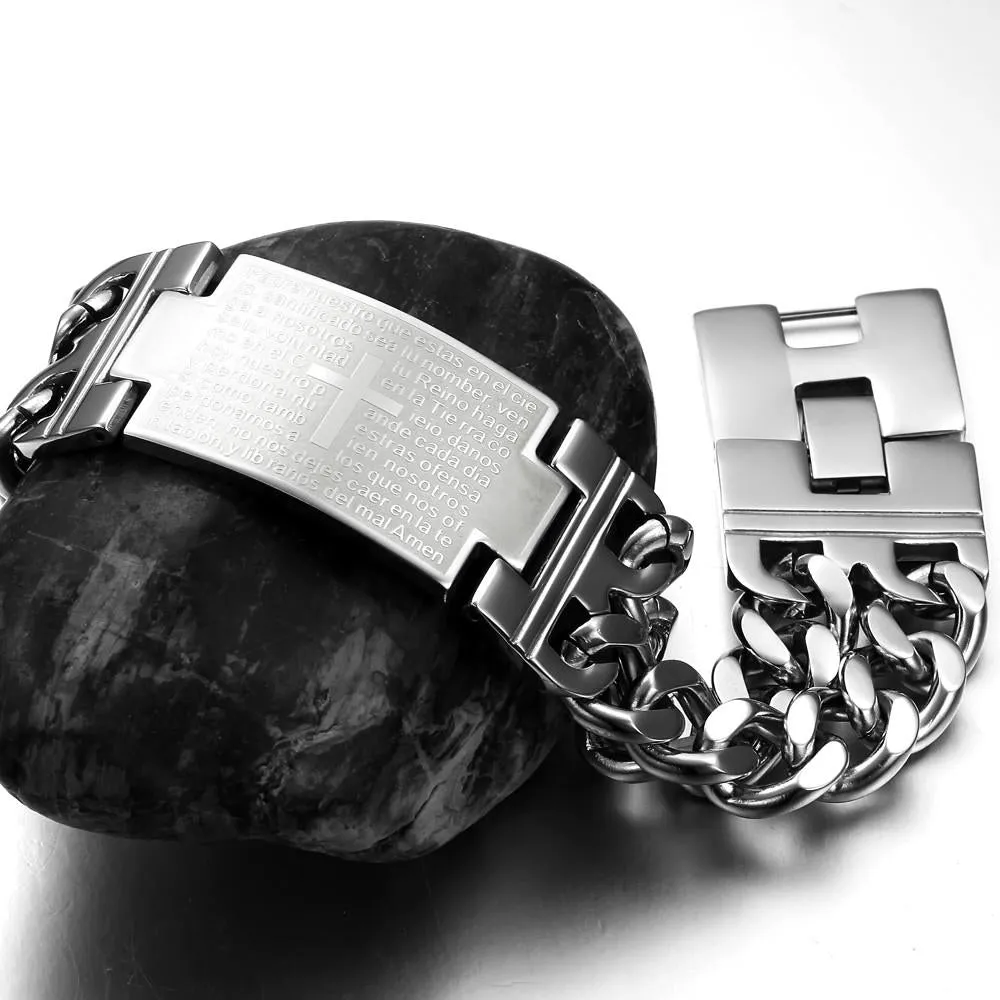 Men's Fashion Big Cross Bracelet