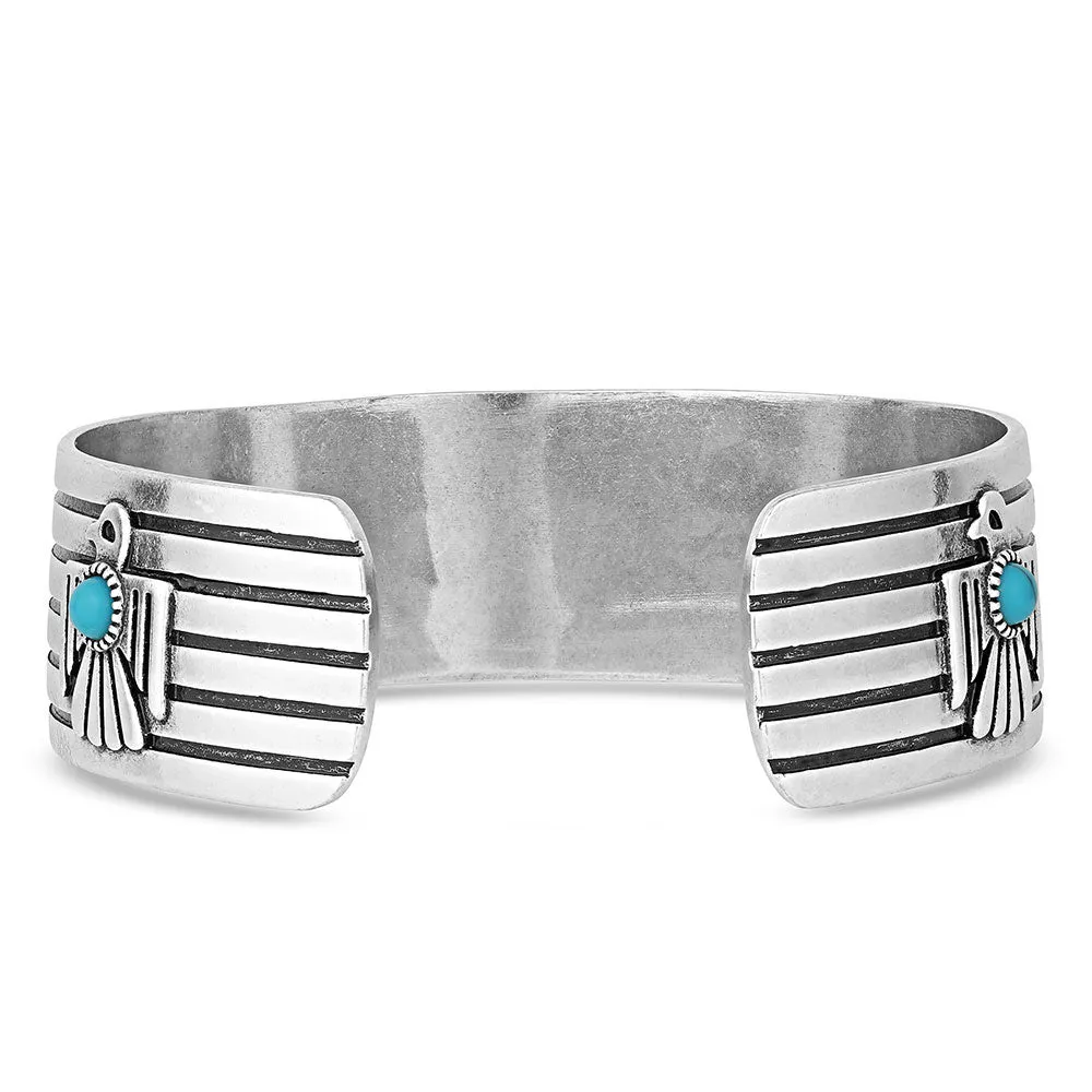 Montana Silversmiths Rising Above Thunderbird Turquoise Bracelet