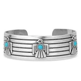 Montana Silversmiths Rising Above Thunderbird Turquoise Bracelet