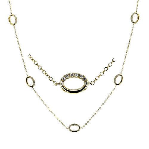 Necklace in 18k Gold with Diamonds