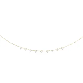 Nine Stone Diamond Necklace