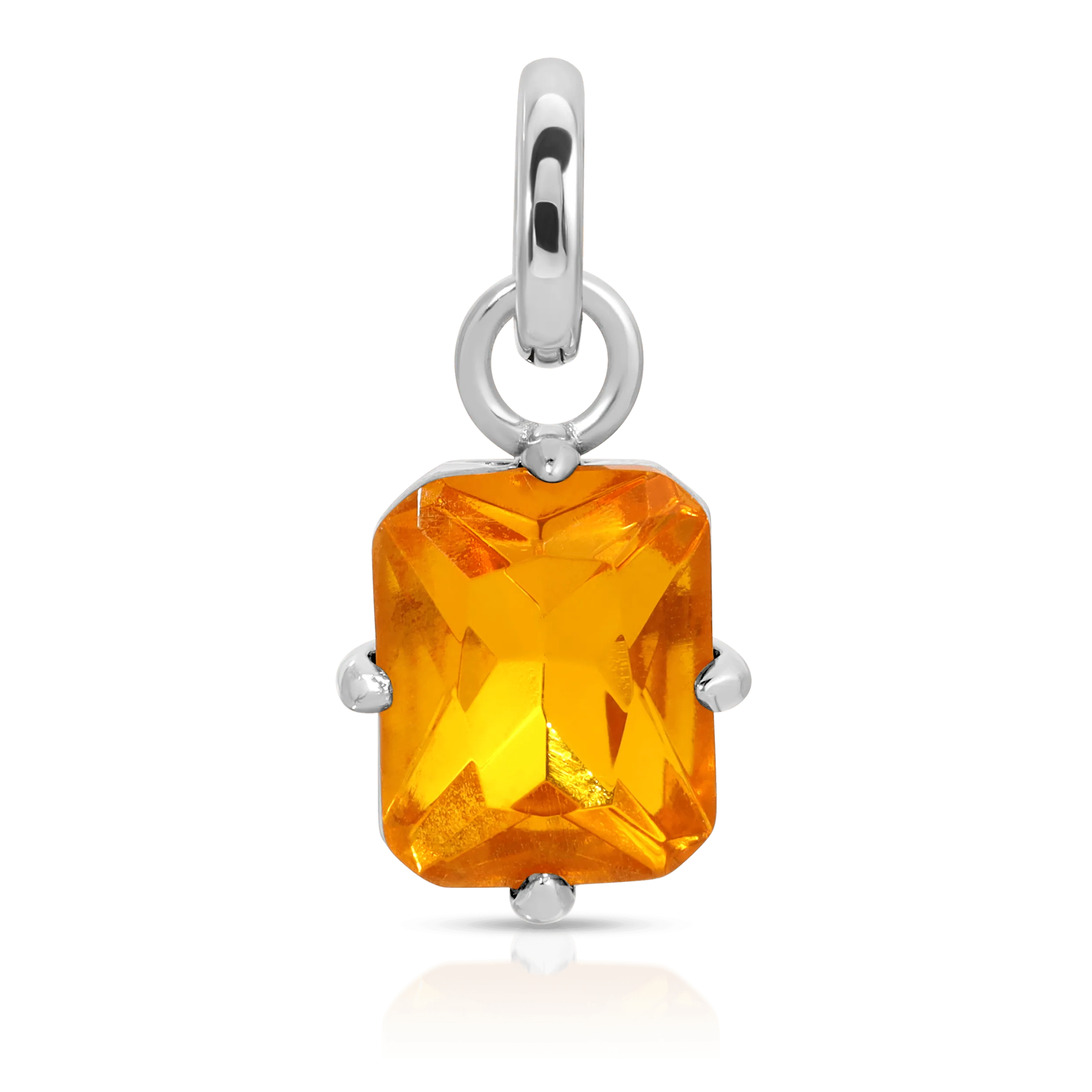November Topaz Birthstone Charm - Emerald