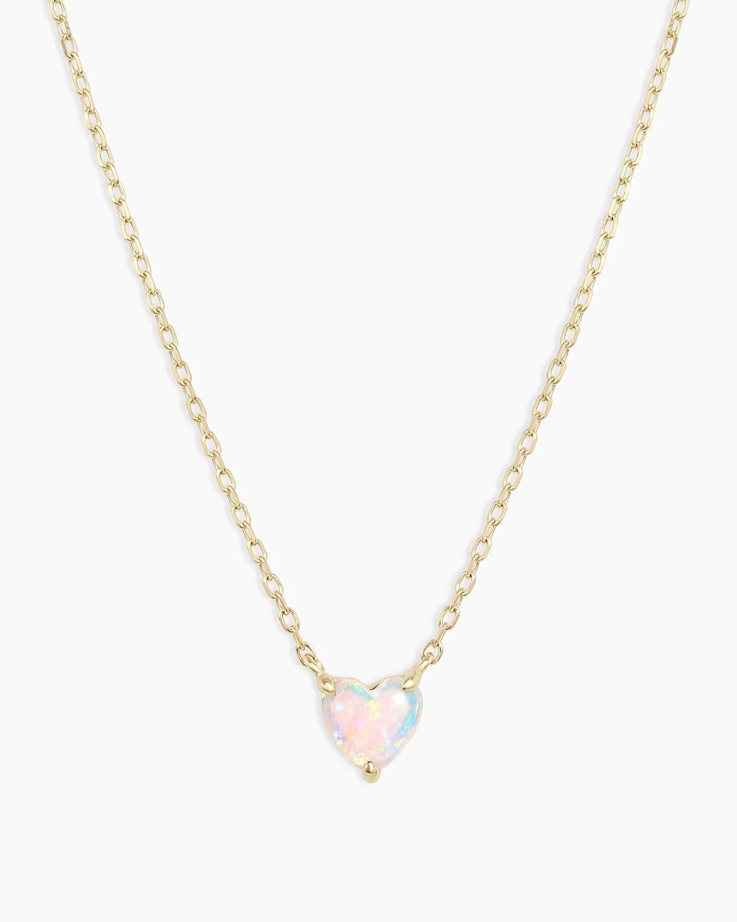 Opal Heart Necklace