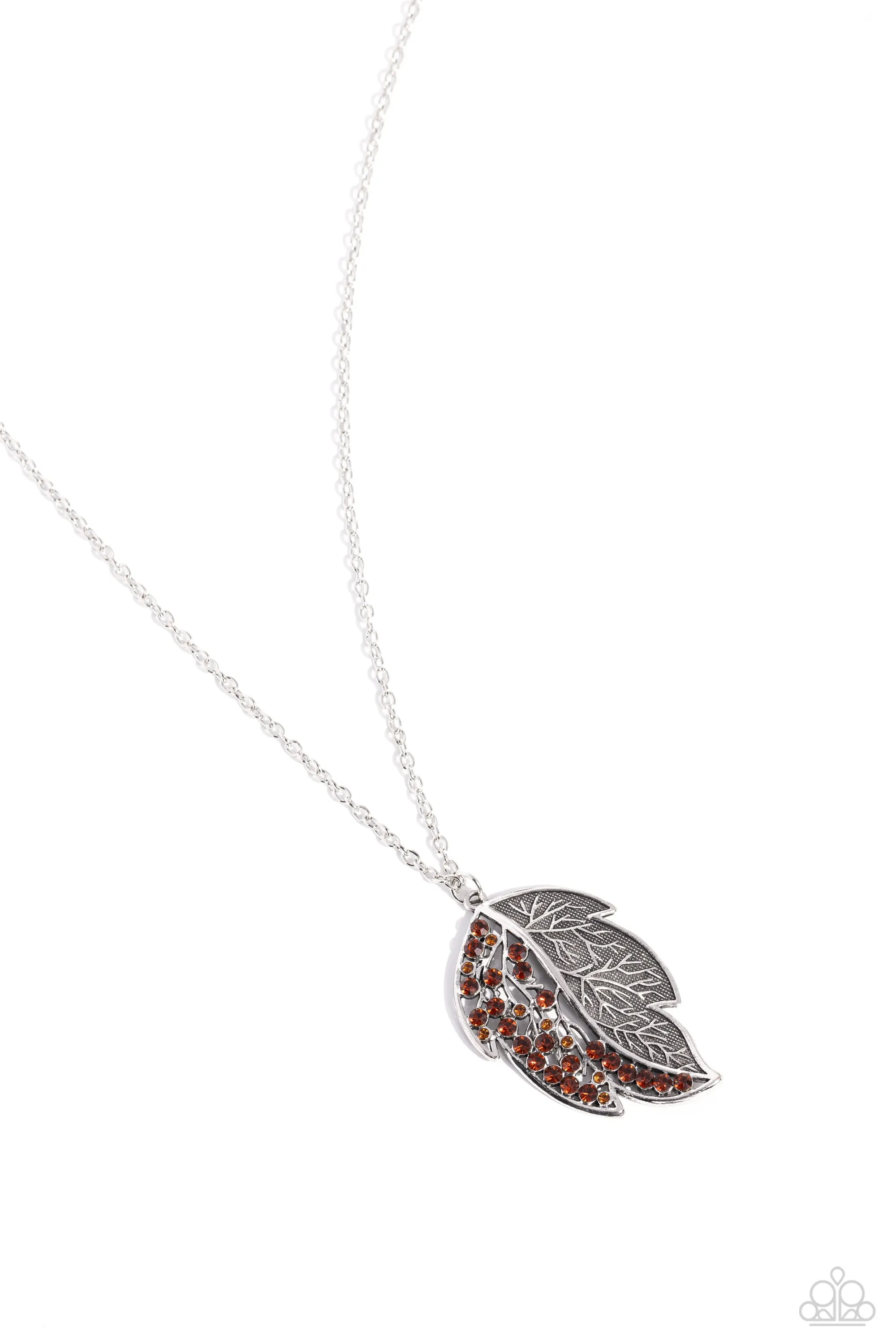 Open Door Jewelry - A Mid-AUTUMN Nights Dream - Brown Necklace - Paparazzi Accessories