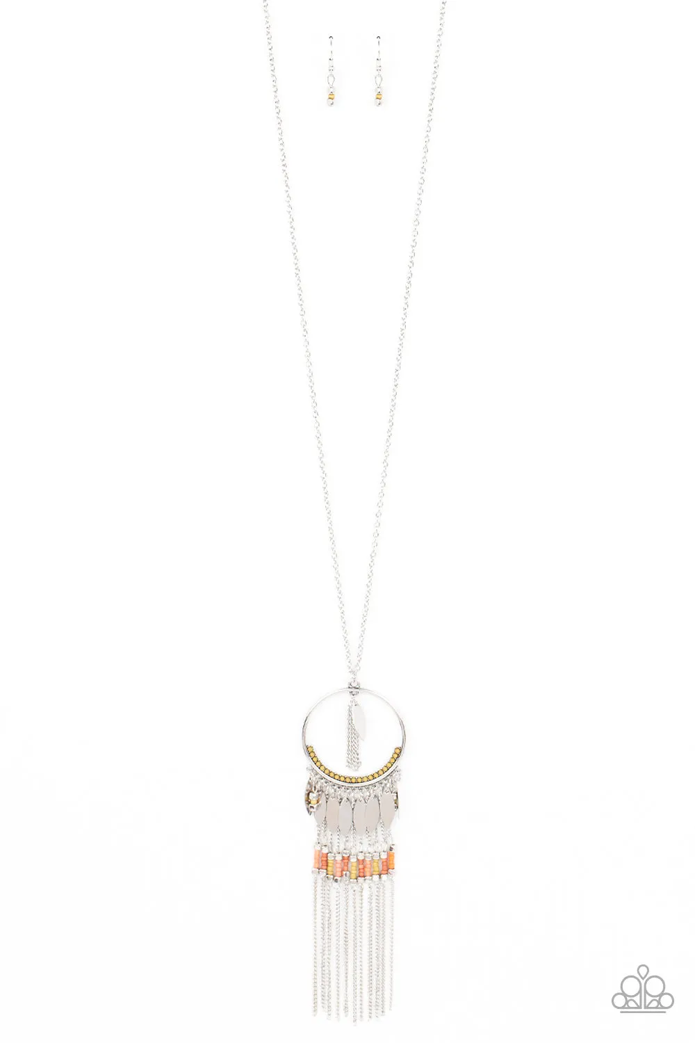 Open Door Jewelry - Dancing Dreamcatcher - Multi Necklace - Paparazzi Accessories