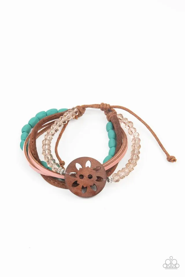 Paparazzi Bracelet ~ Desert Gallery - Blue