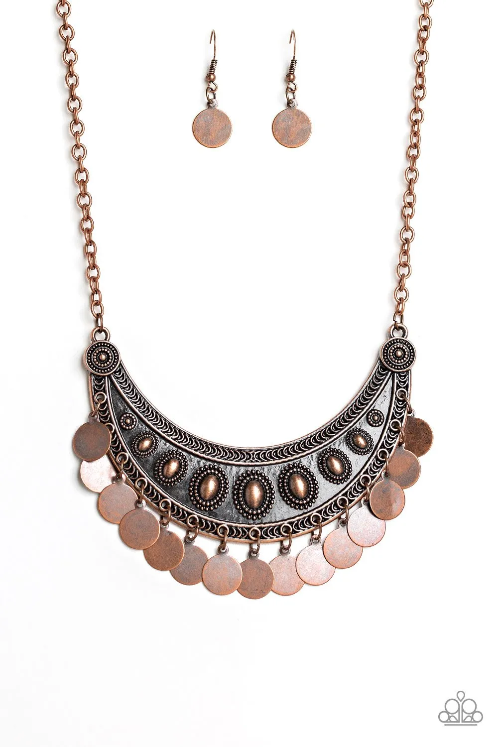 Paparazzi Chimes Up Necklace Copper
