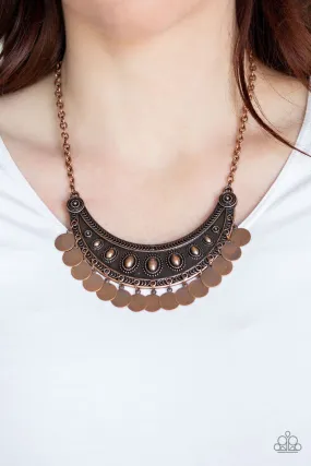 Paparazzi Chimes Up Necklace Copper