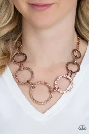 Paparazzi City Circus Necklace Copper