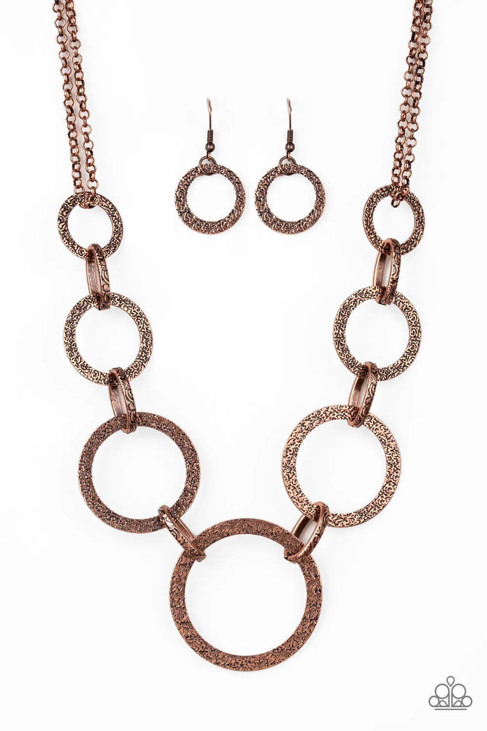 Paparazzi City Circus Necklace Copper