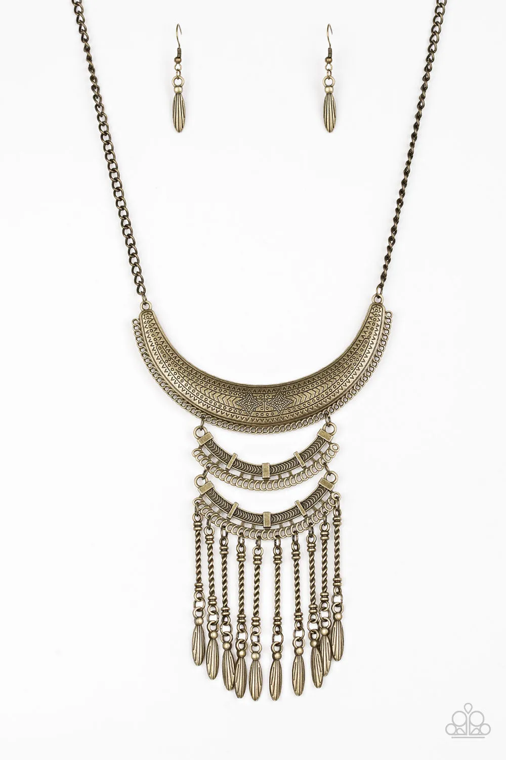 Paparazzi Eastern Empress Necklace Brass
