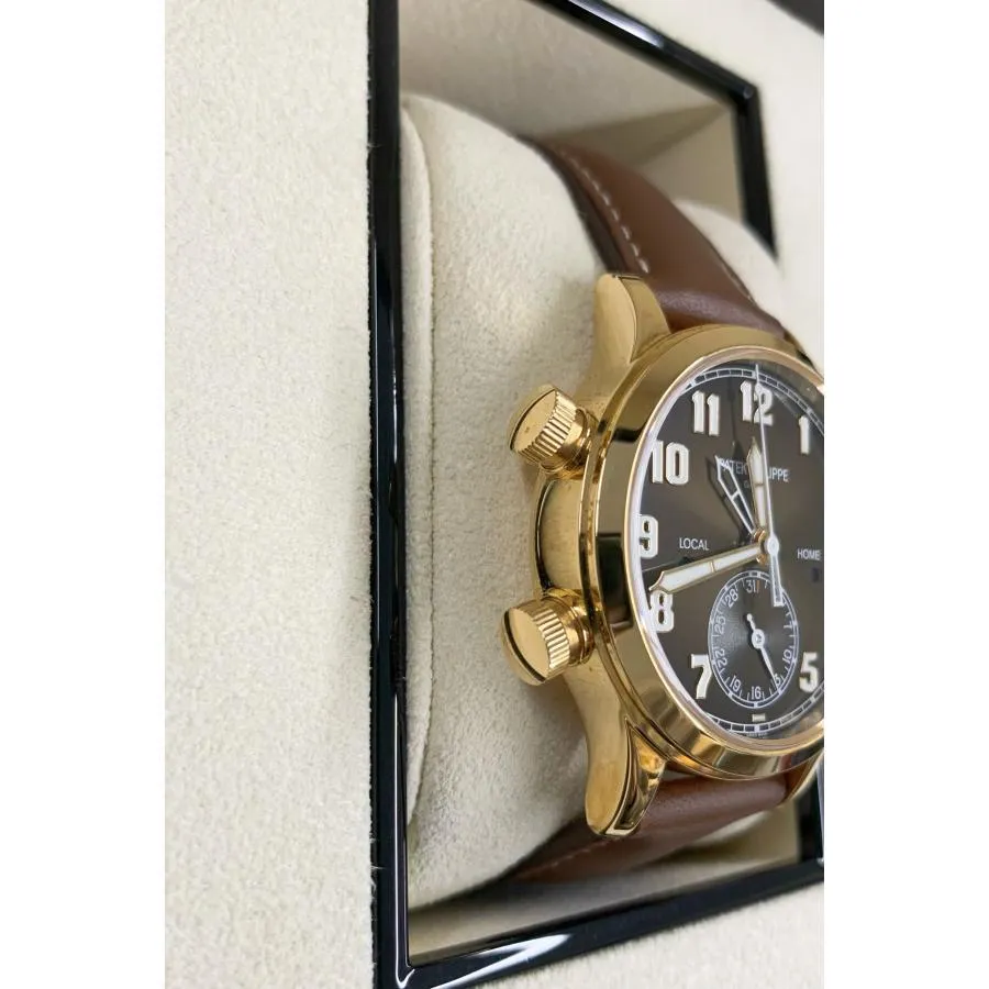 Patek Philippe Calatrava Pilot Travel Time 7234R-001 37.5mm Brown Warranty included