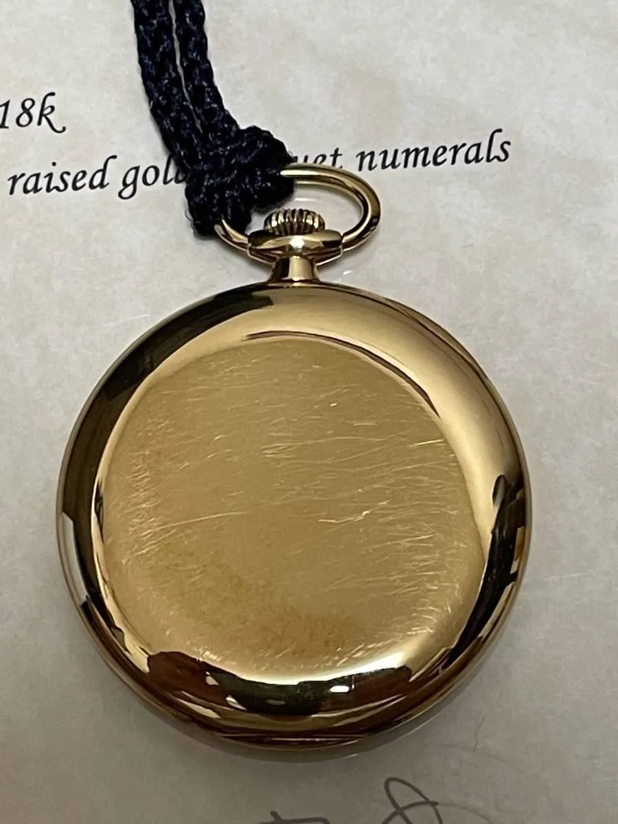 Patek Philippe Pocket Watch Rare 18k Gold Breguet Numeral 1941 with Paper