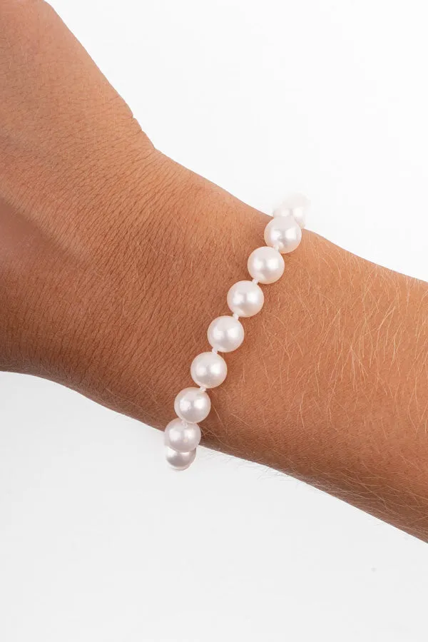 Pearl Bracelet - P72-A 7mm 8.5' White