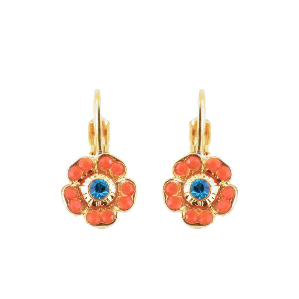 Petite Cosmos Leverback Earrings in "Rainbow Sherbet" *Custom*