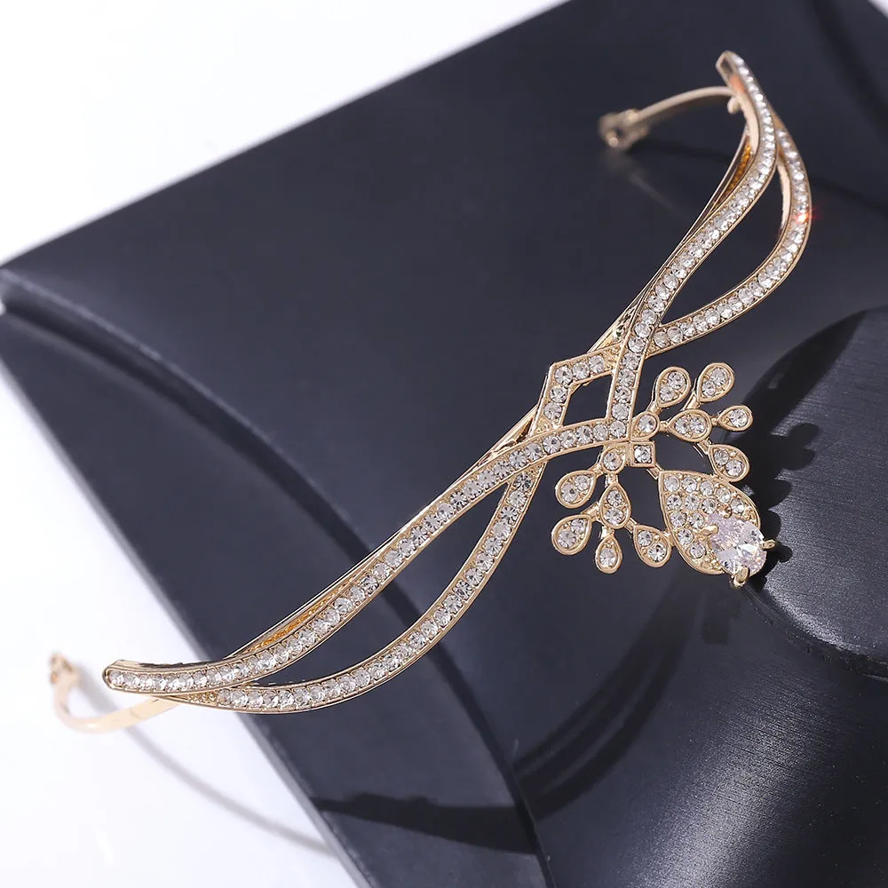 Princess Queen Bridal Crown Crystal Tiara Women Party Wedding Crown Hair Dress Headwear