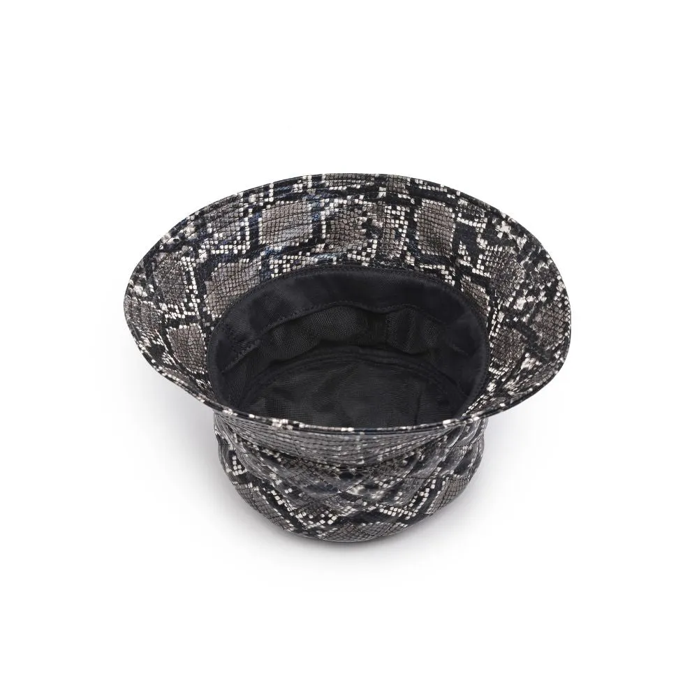 Quilted Vegan Leather Bucket Hat Bucket Hat