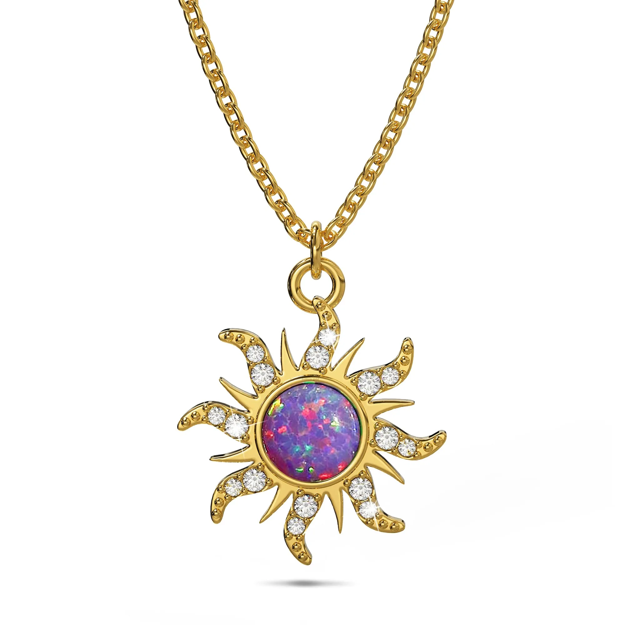 Rapunzel Opal Sun Necklace