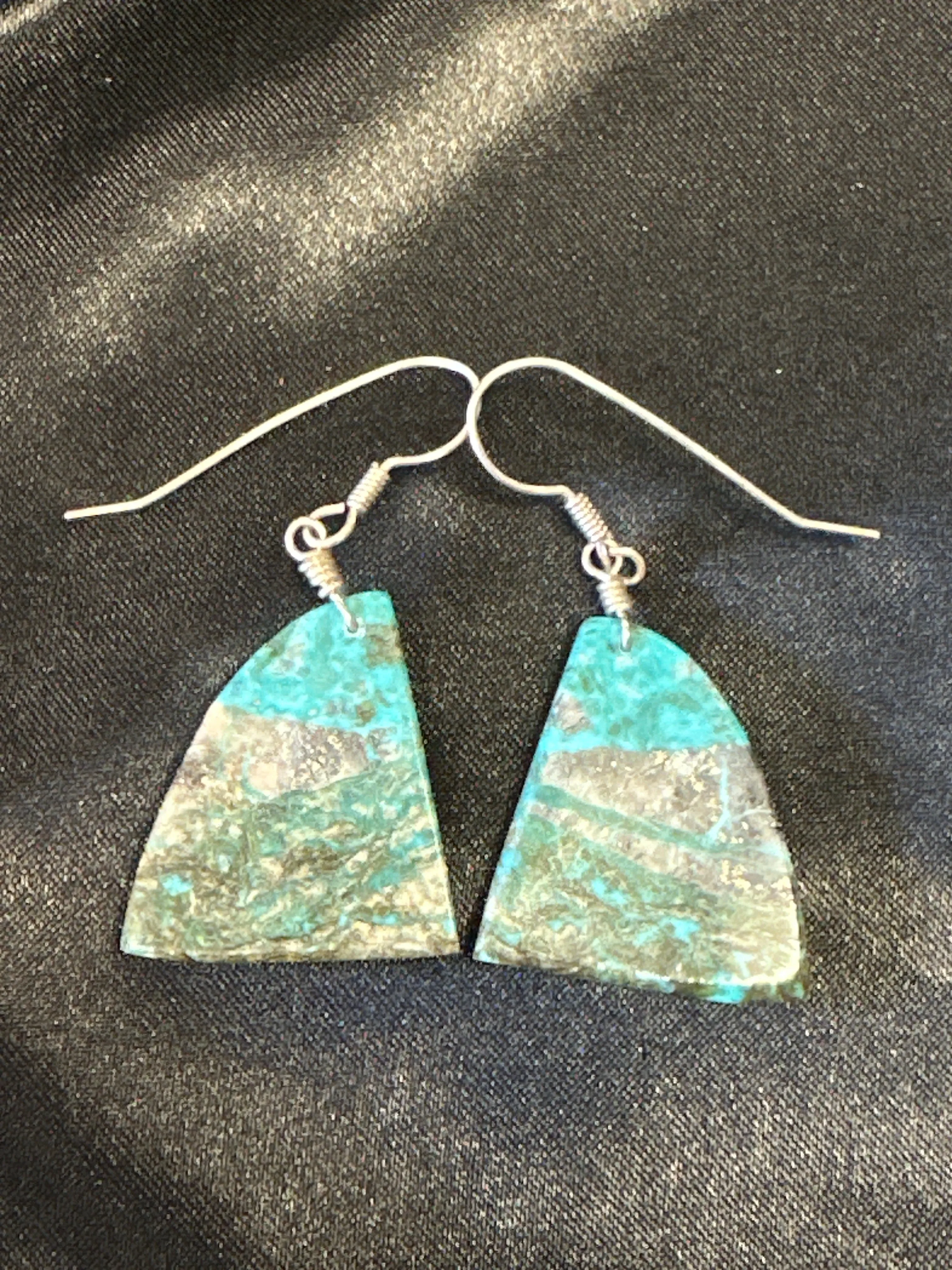 Red Mountain Turquoise & Sterling Silver Earrings