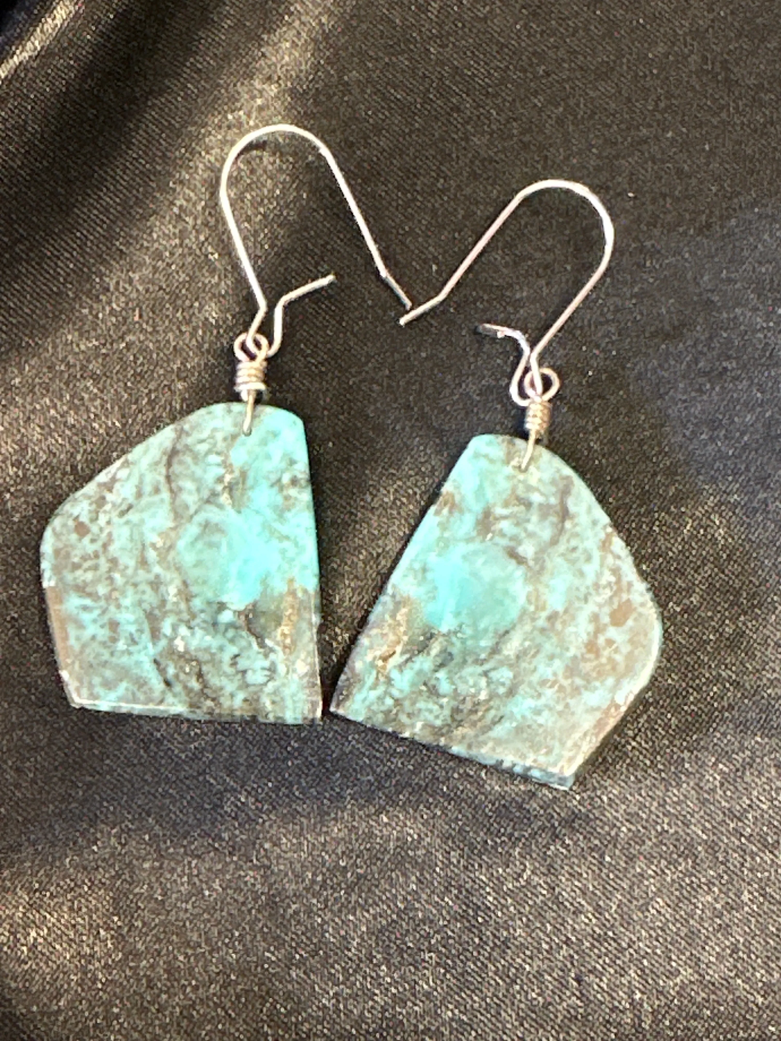 Red Mountain Turquoise & Sterling Silver Earrings
