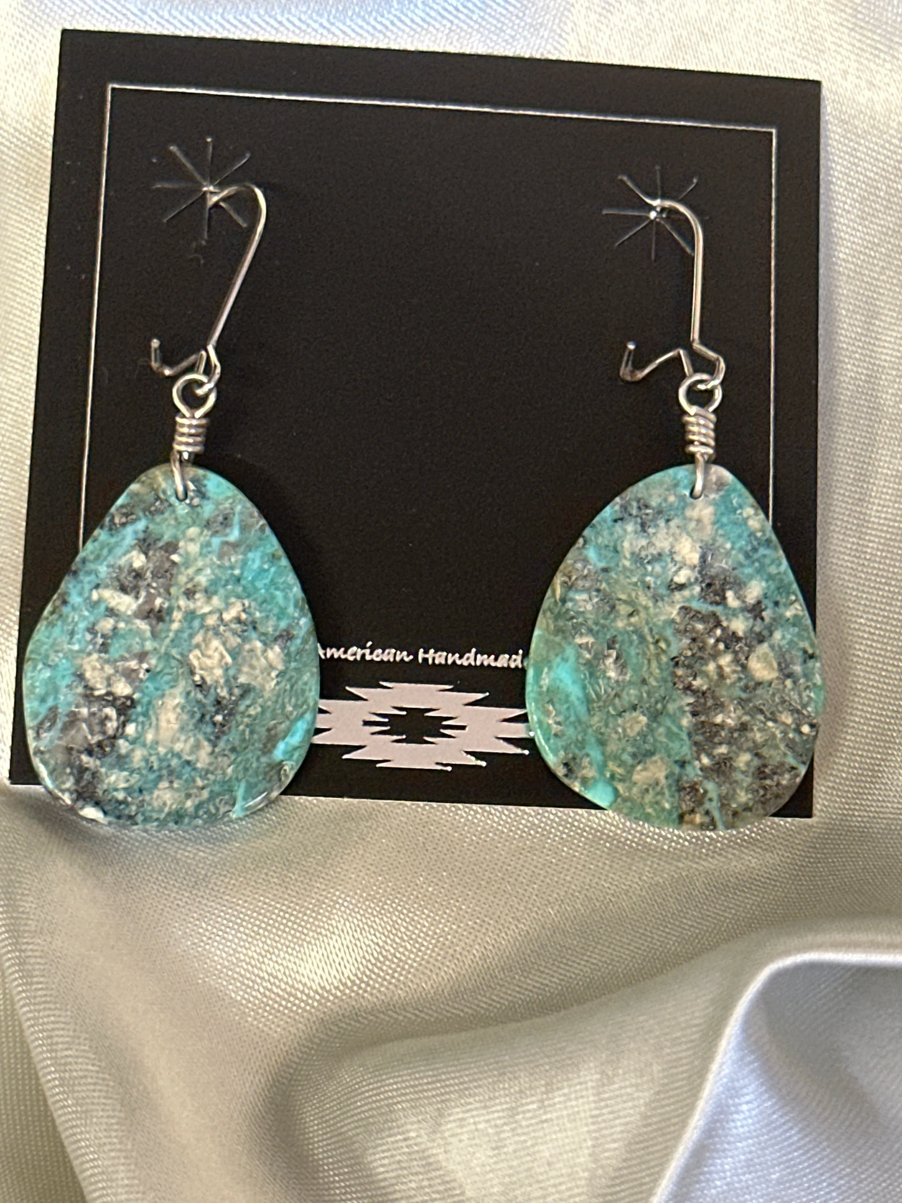 Red Mountain Turquoise & Sterling Silver Earrings