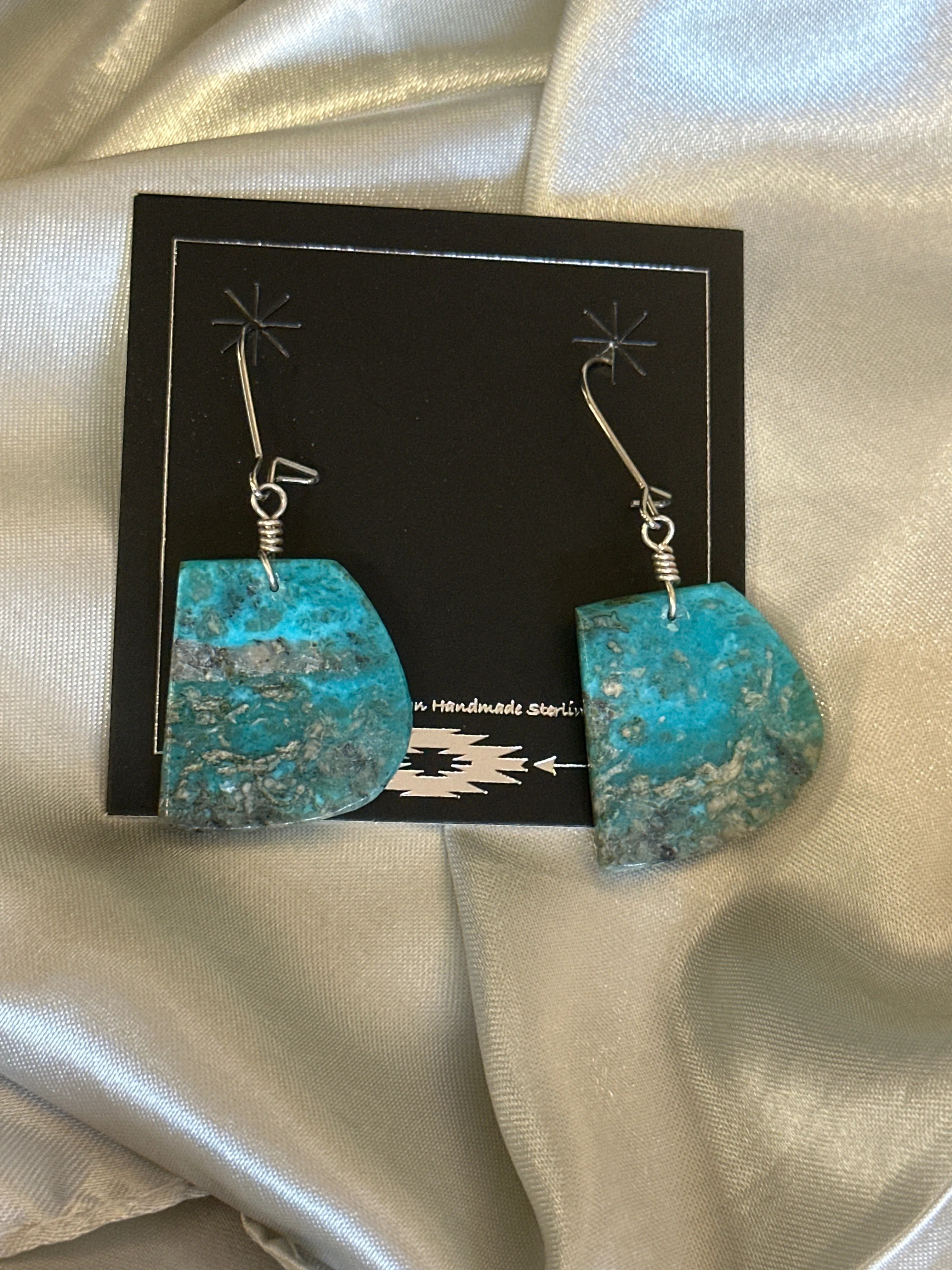 Red Mountain Turquoise & Sterling Silver Earrings