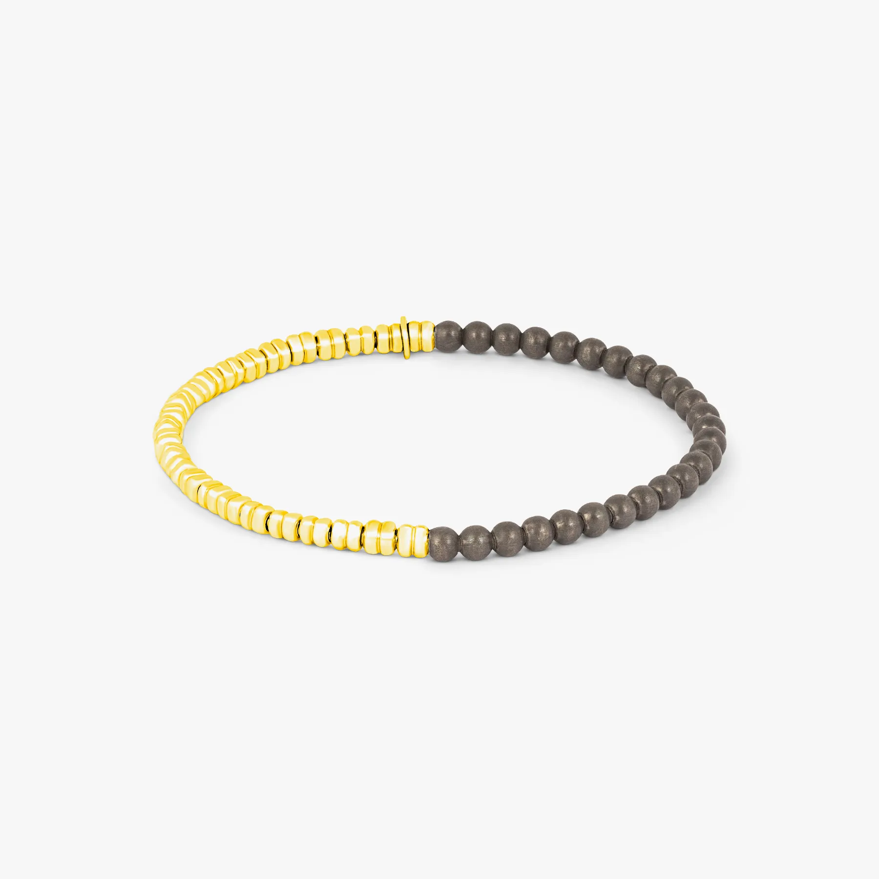 Santorini Bracelet In Yellow Gold & Grey Titanium