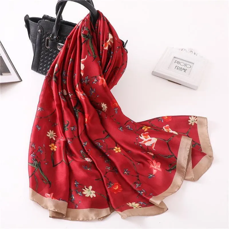 Shawls Print Silk Scarf
