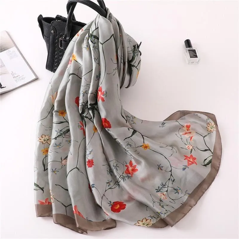 Shawls Print Silk Scarf