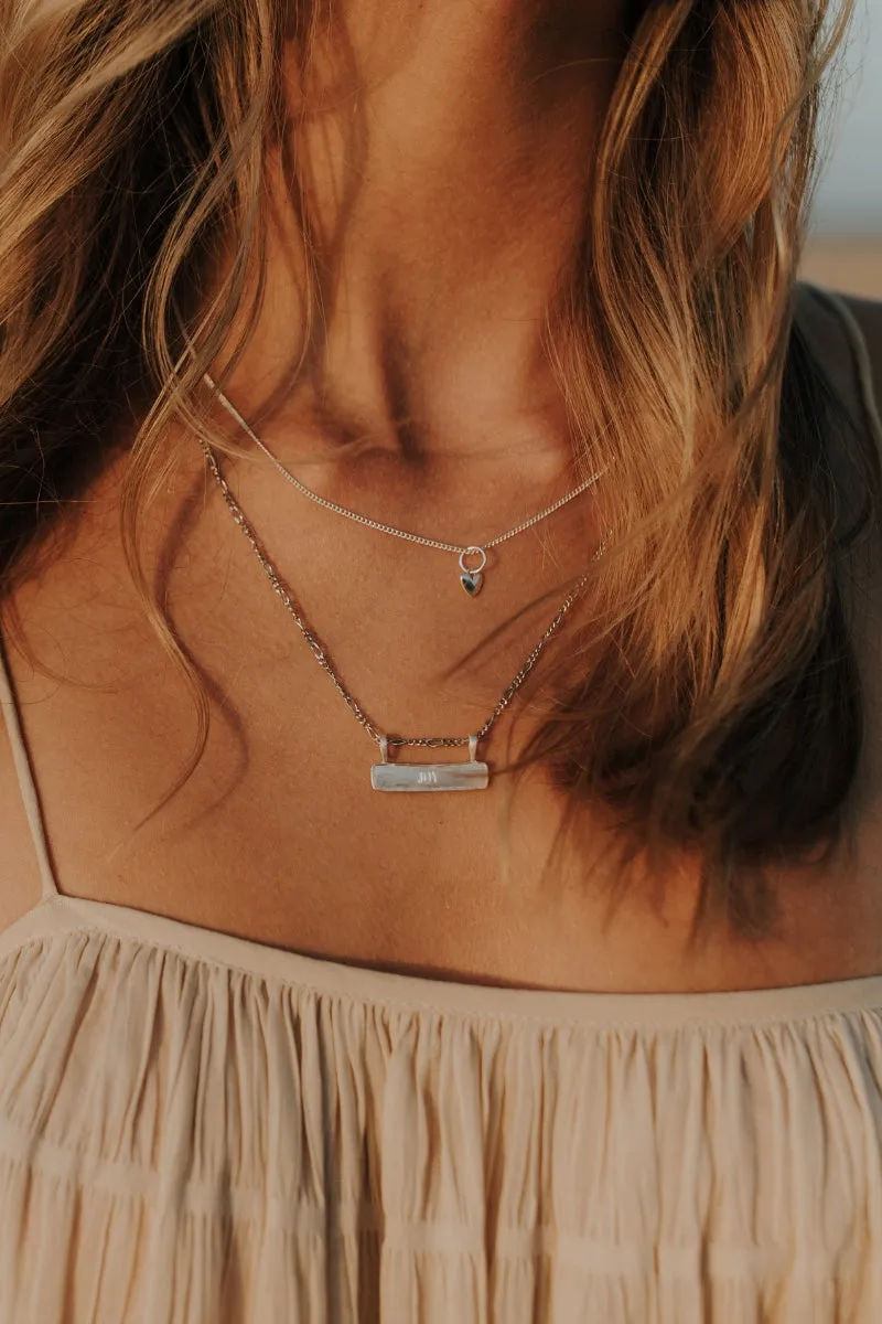 Signature Bar Necklace - Silver