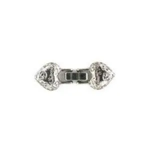 Silver Etruscan Heart Clasp