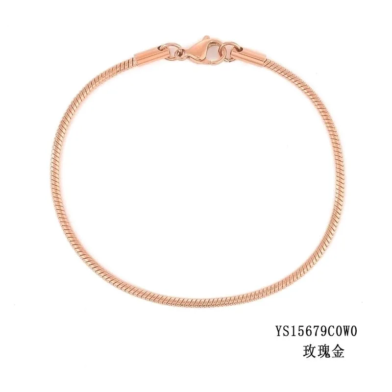 Simple Fashion Snake Bone Bracelet Gold Plated Bracelet Stainless Steel Bracelet
