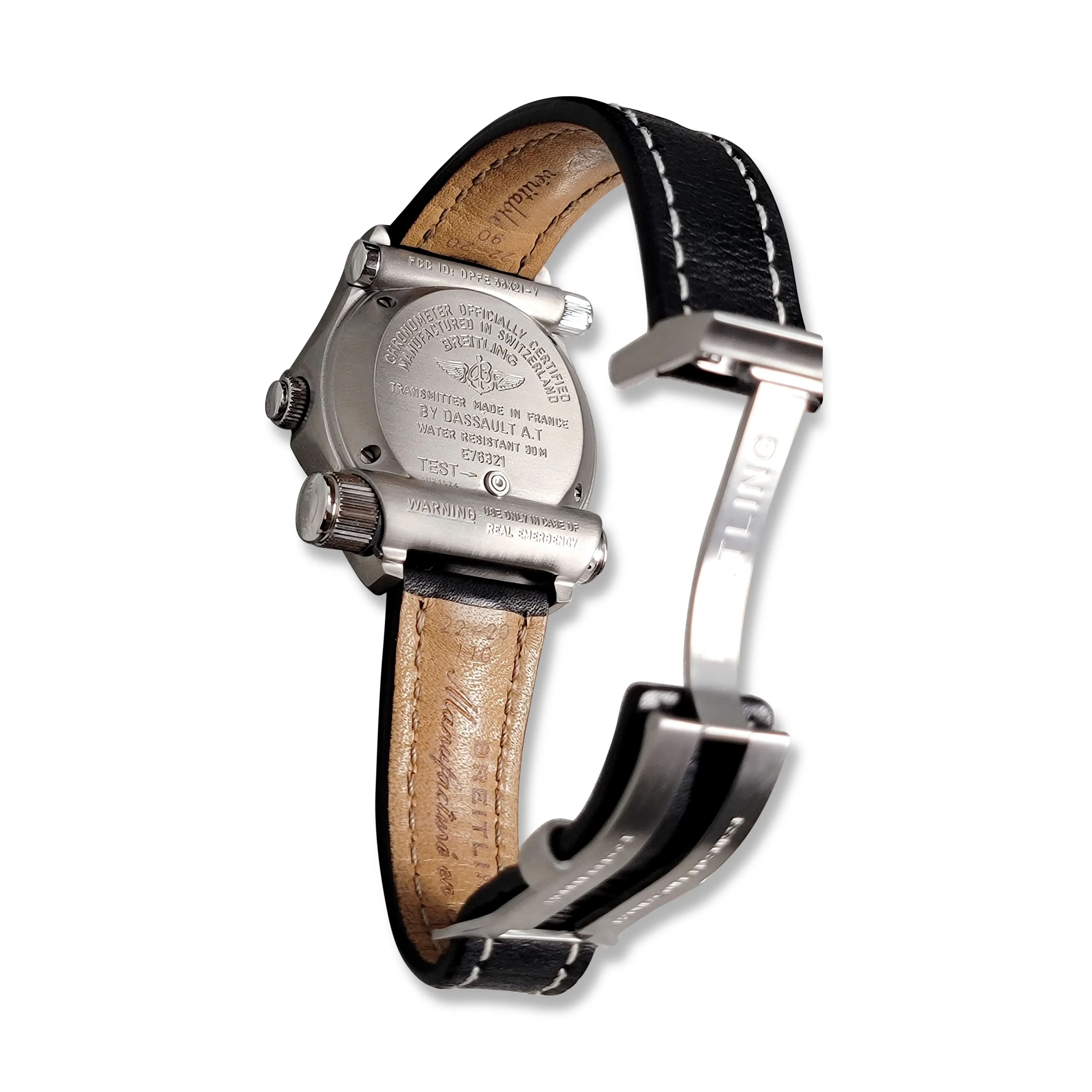 Sold! Breitling Emergency Titanium Orange Dial Watch