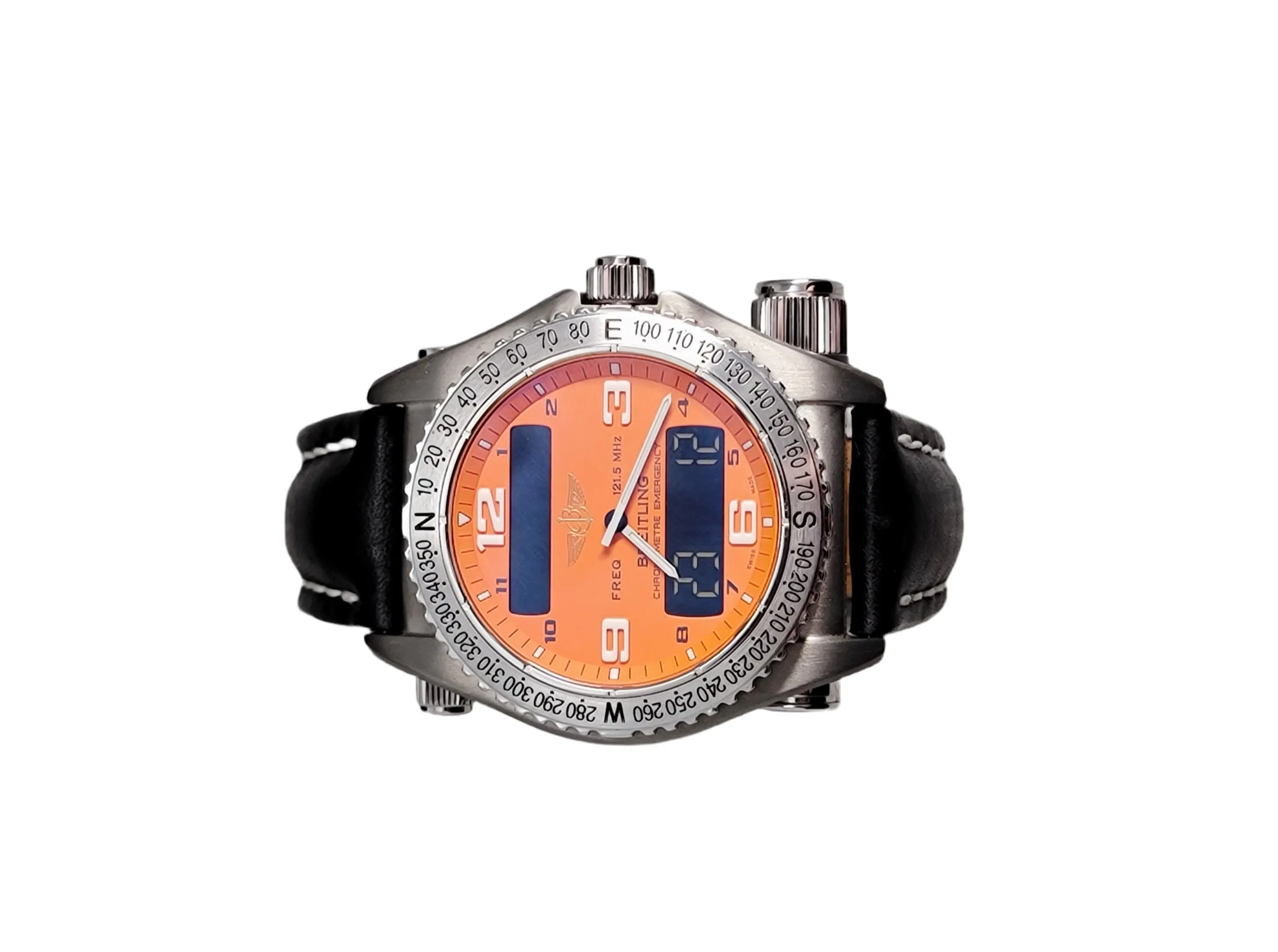Sold! Breitling Emergency Titanium Orange Dial Watch