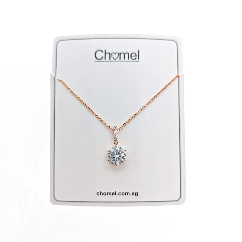 Solitaire Cubic Zirconia Necklace