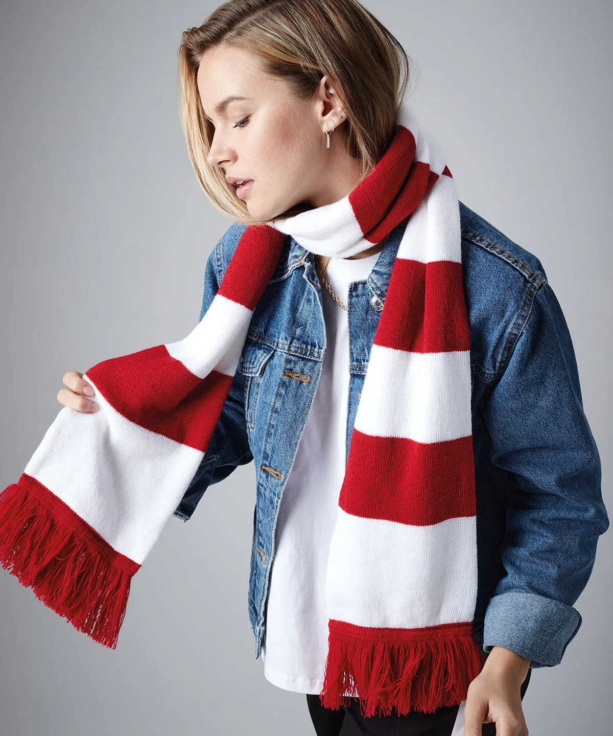 Stadium scarf | Kelly Green/White