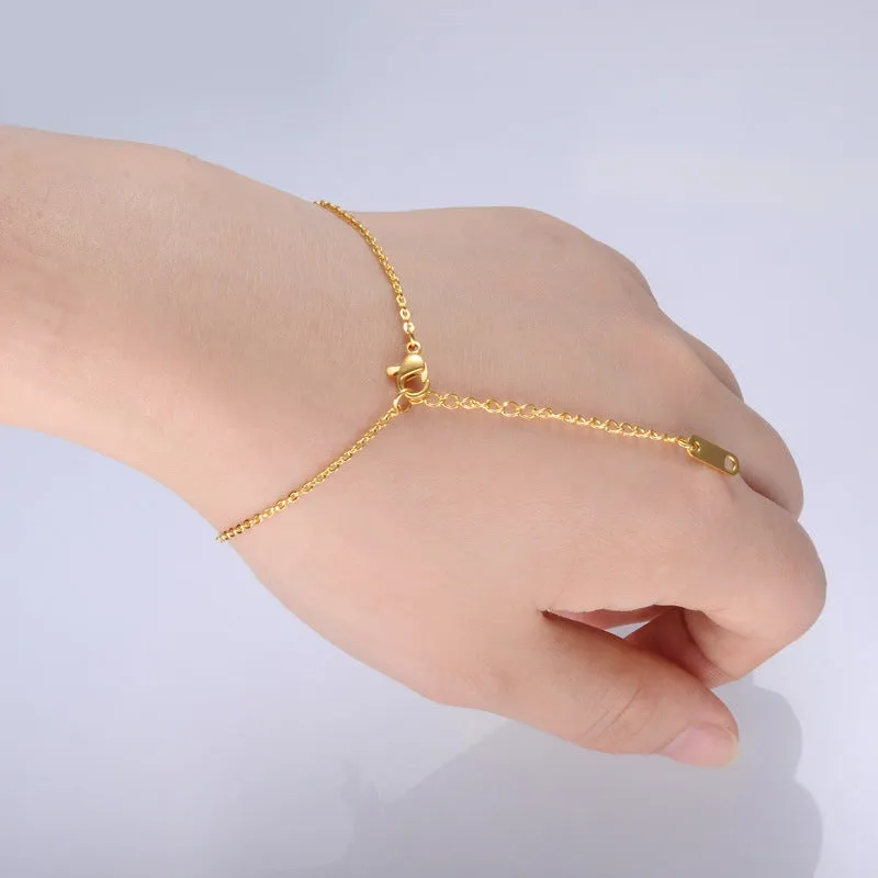 Stainless steel wine glass bracelet