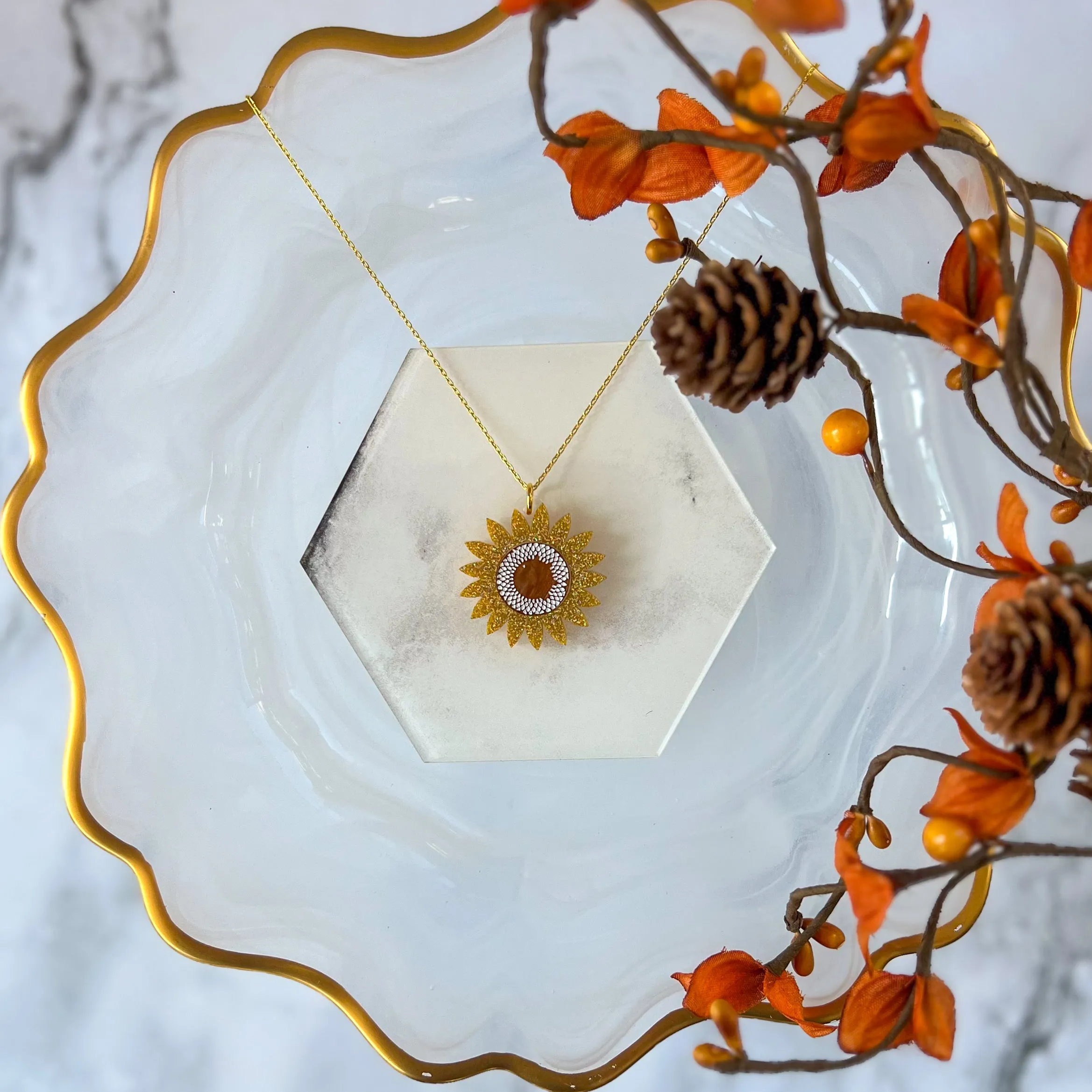 Sunflower Necklace