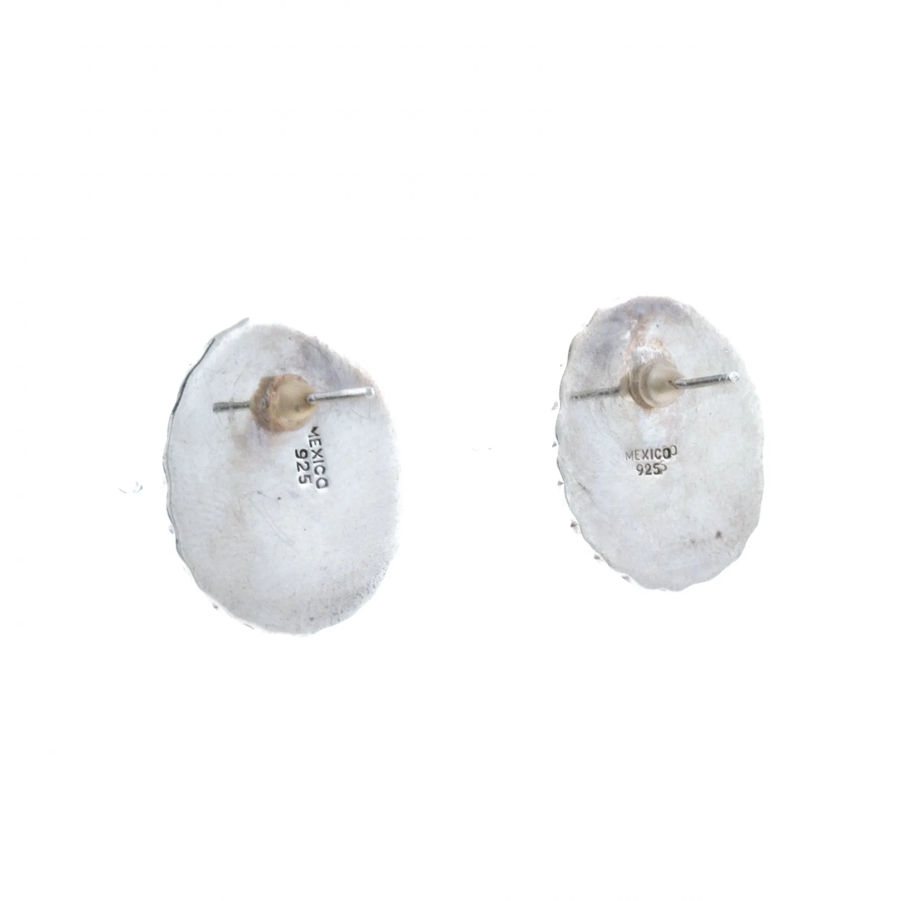 Taxco Onyx Sterling Silver Earrings