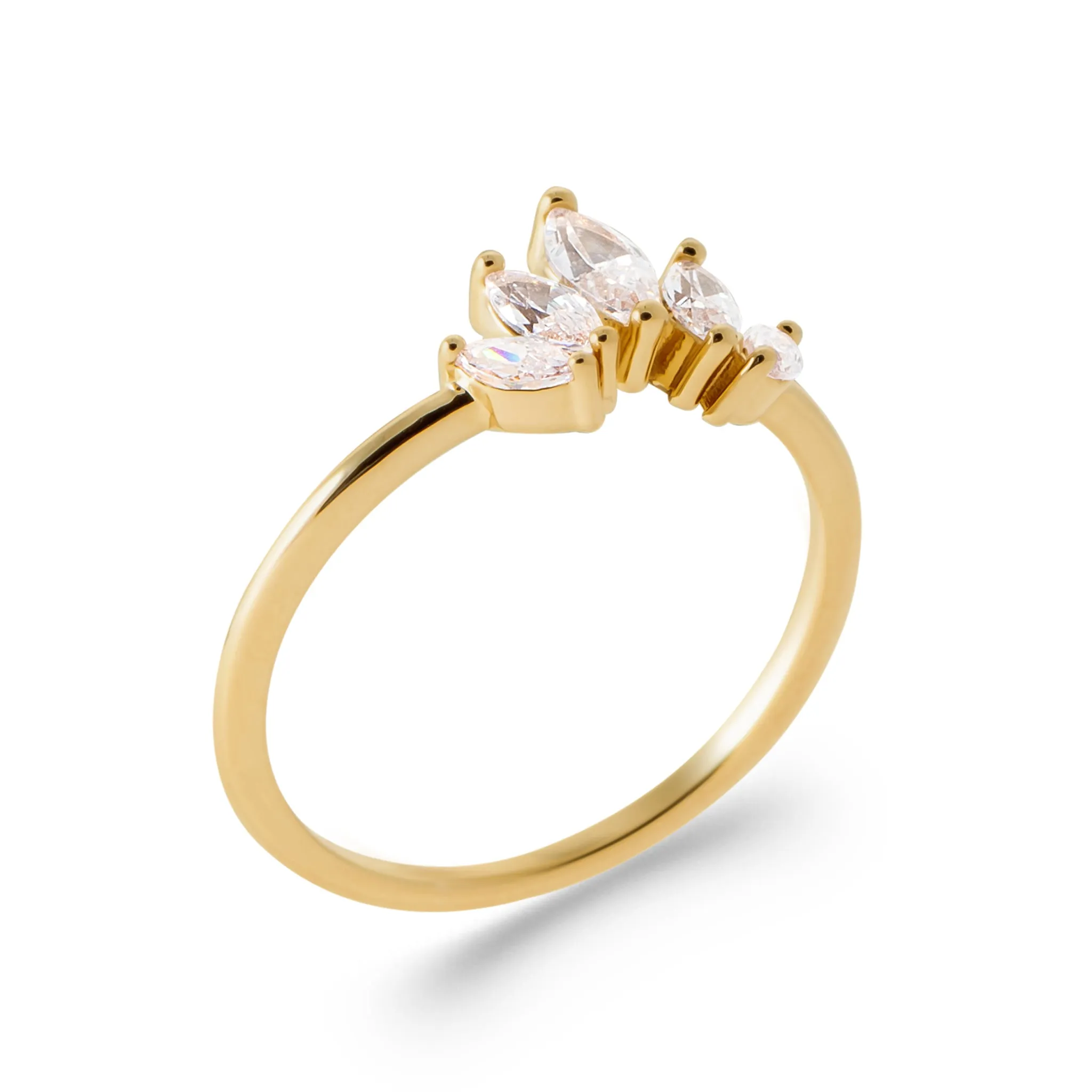 Tiara - Bague en Plaqué Or
