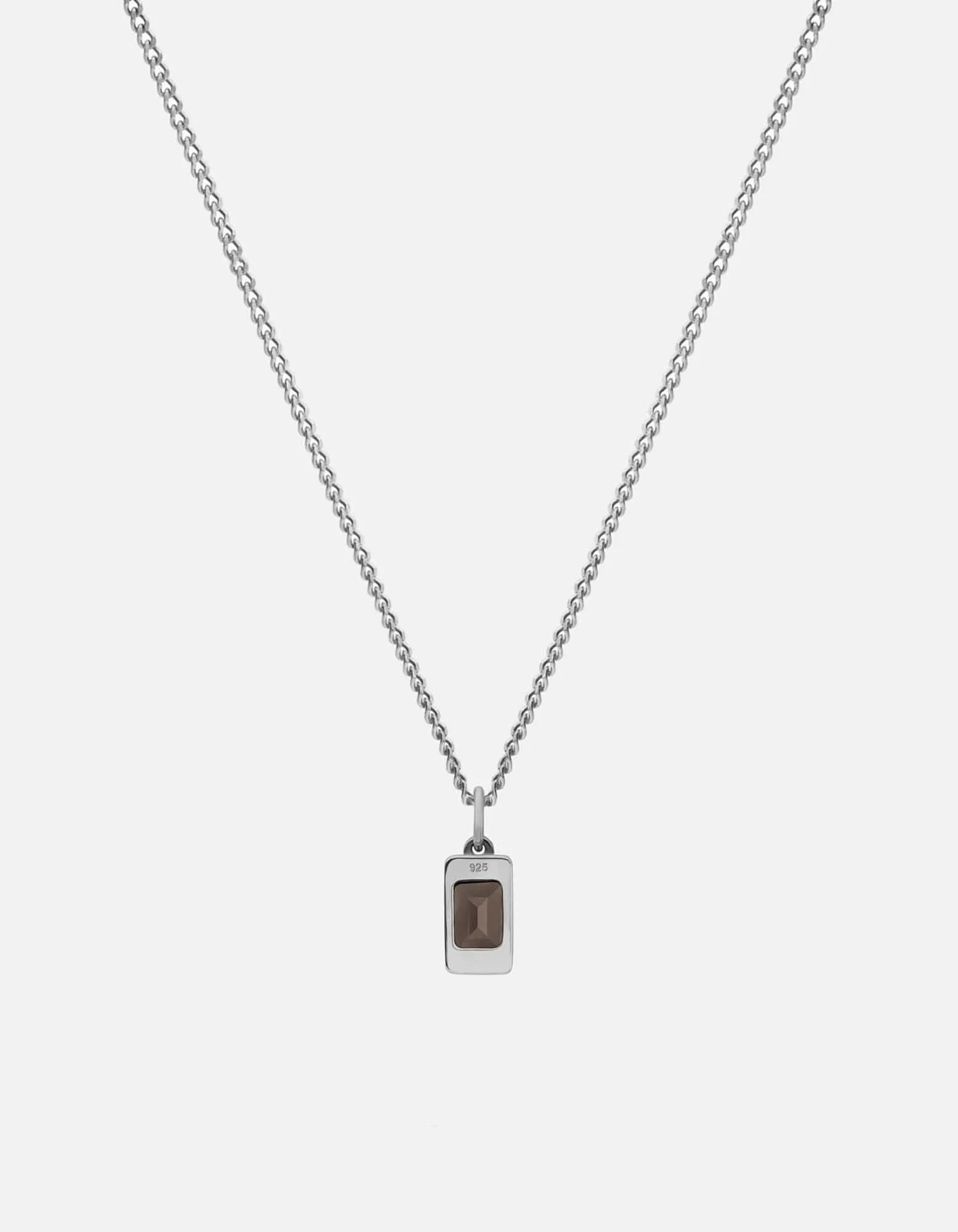 Valor Gray Topaz Necklace, Sterling Silver