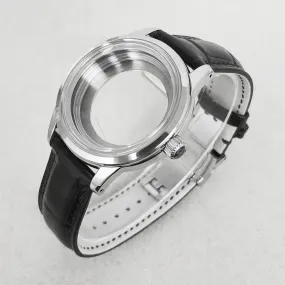 Watch Case 39mm Leather Watch Strap
