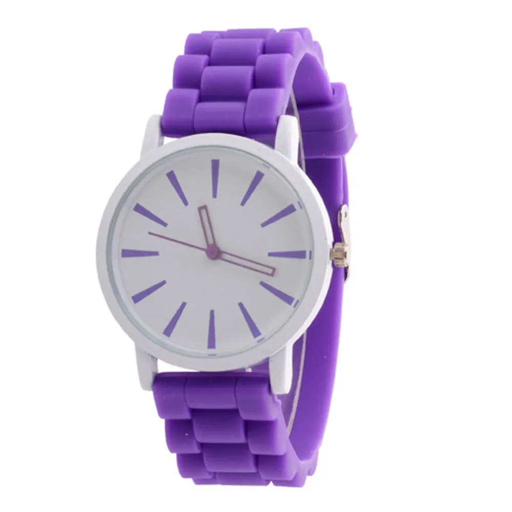 Women's Silicone Watch - Rubber Unisex Quartz Watch